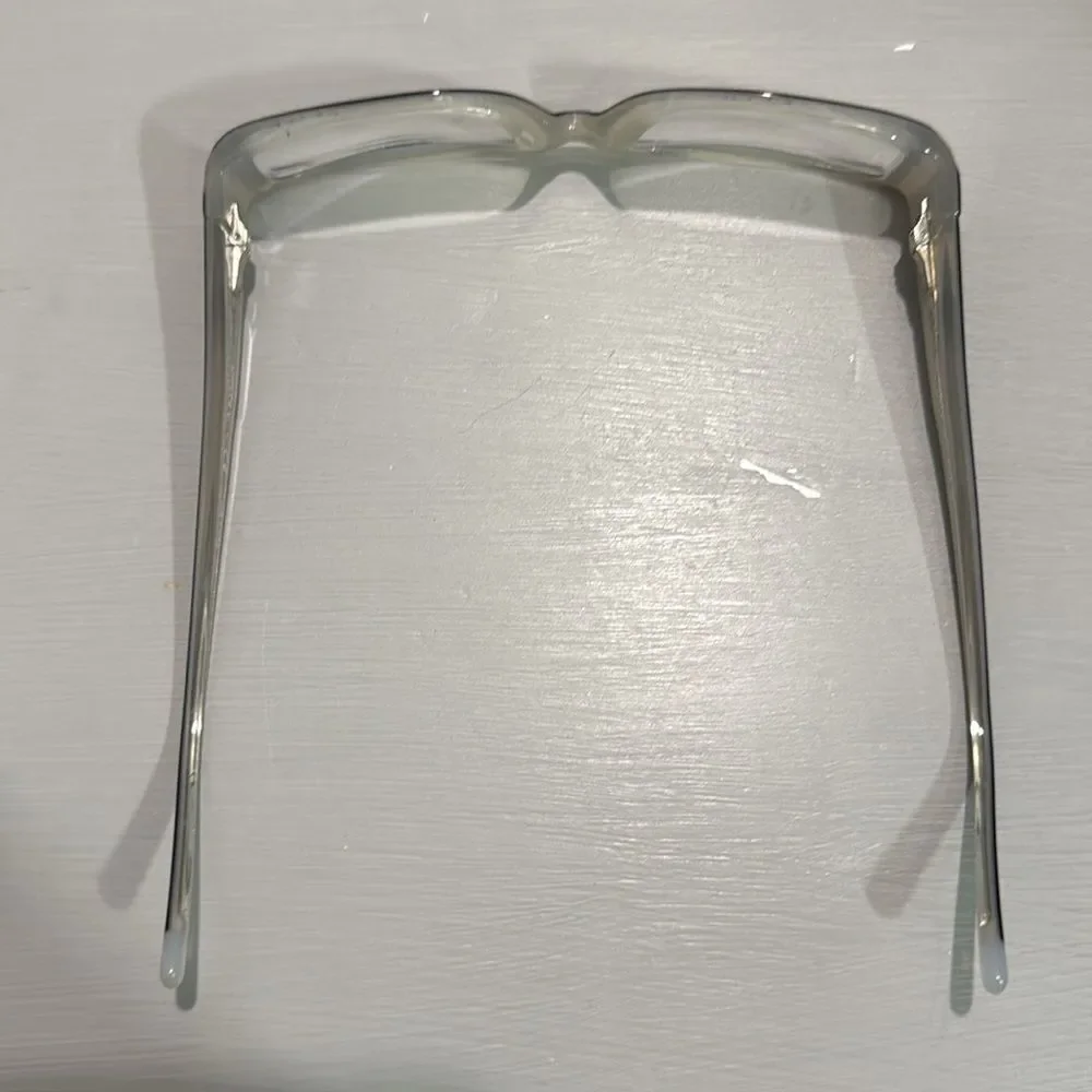 DKNY Eyeglass Frames Black White Rectangle Prescription Glasses Women